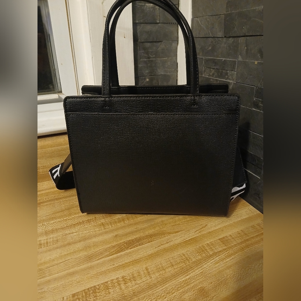NWT Karl Lagerfeld Black Paris Tote/Crossbody with Coin pouch/airpod case. - Picture 7 of 11